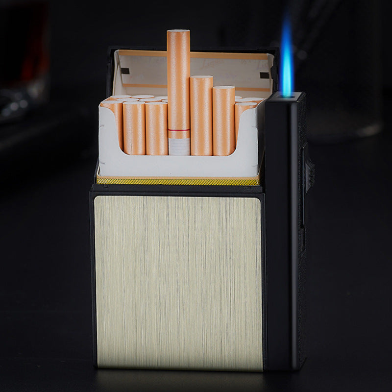 Inflatable lighter cigarette box