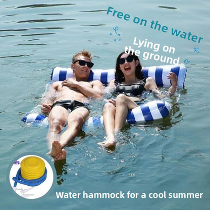 Inflatable Mesh Floating Bed for Swimming