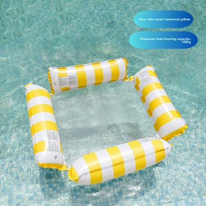Inflatable Mesh Floating Bed for Swimming