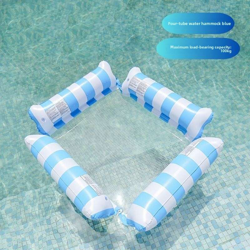 Inflatable Mesh Floating Bed for Swimming