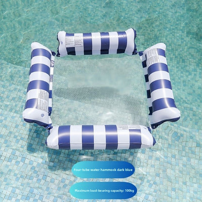 Inflatable Mesh Floating Bed for Swimming