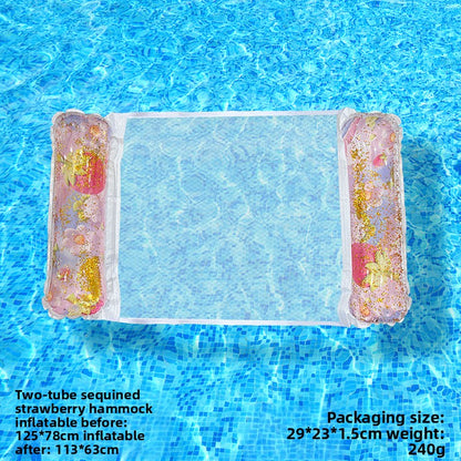 Inflatable Mesh Floating Bed Portable Lounge Chair