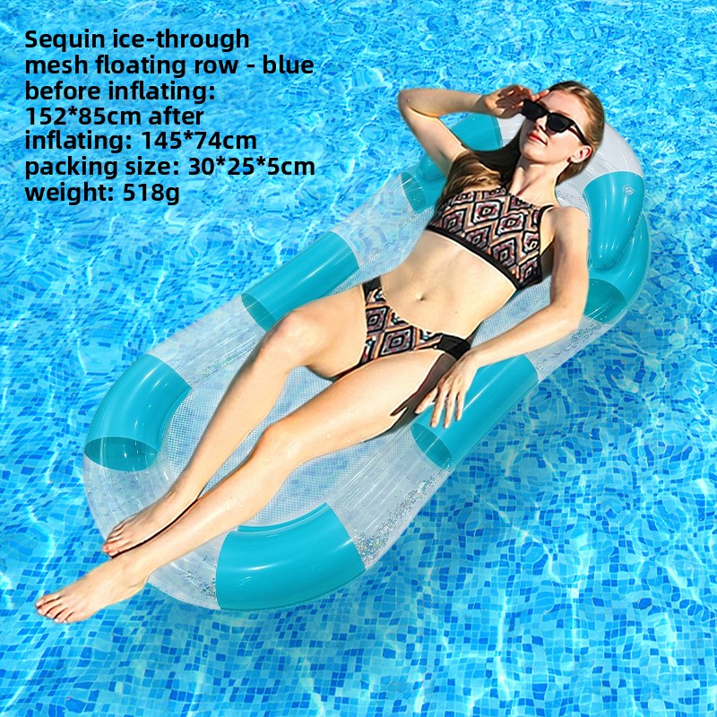 Inflatable Mesh Floating Bed Portable Lounge Chair