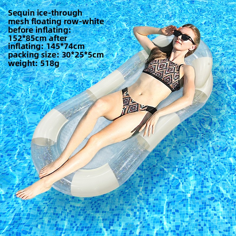 Inflatable Mesh Floating Bed Portable Lounge Chair