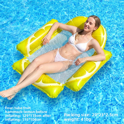 Inflatable Mesh Floating Raft Lounge Bed