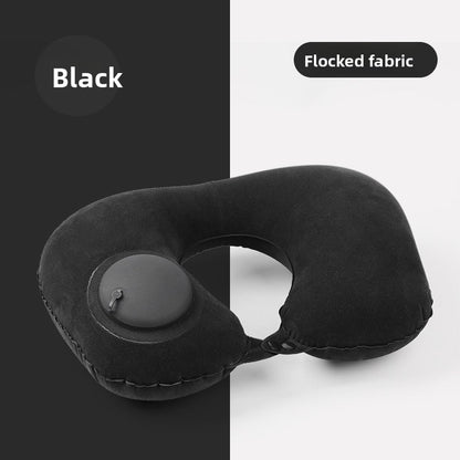 Inflatable neck pillow