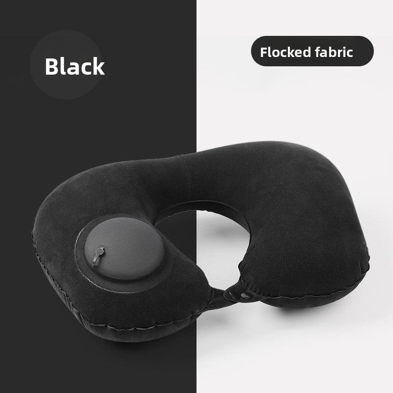 Inflatable neck pillow
