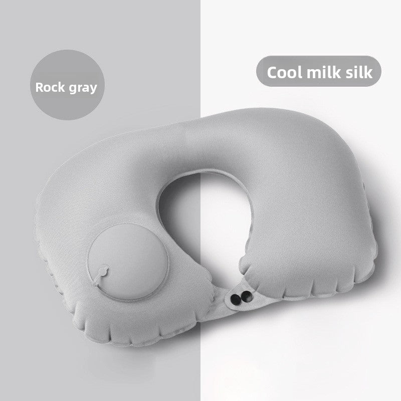 Inflatable neck pillow