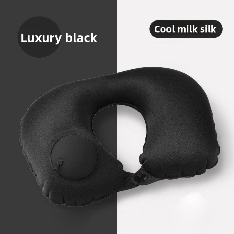 Inflatable neck pillow