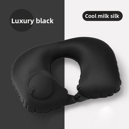 Inflatable neck pillow