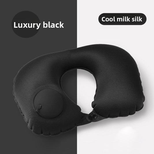 Inflatable neck pillow