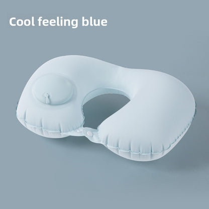 Inflatable neck pillow