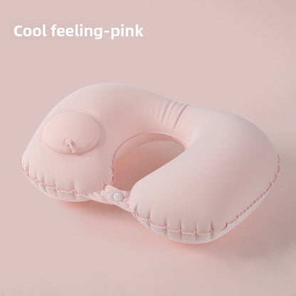 Inflatable neck pillow