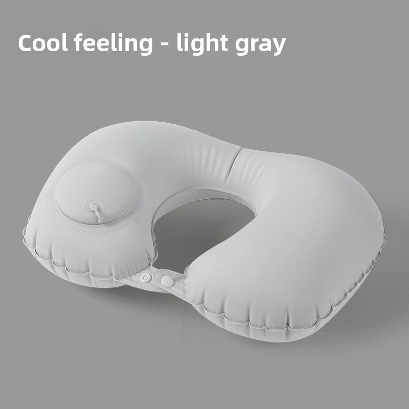 Inflatable neck pillow