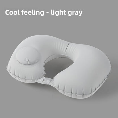 Inflatable neck pillow