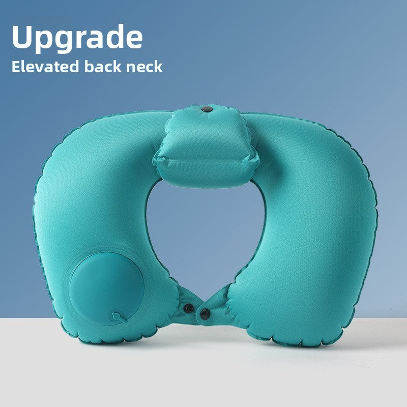 Inflatable neck pillow