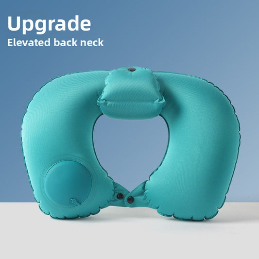 Inflatable neck pillow
