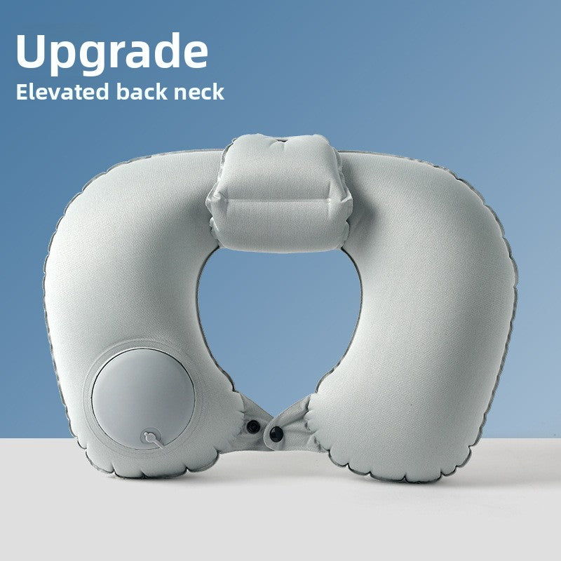 Inflatable neck pillow