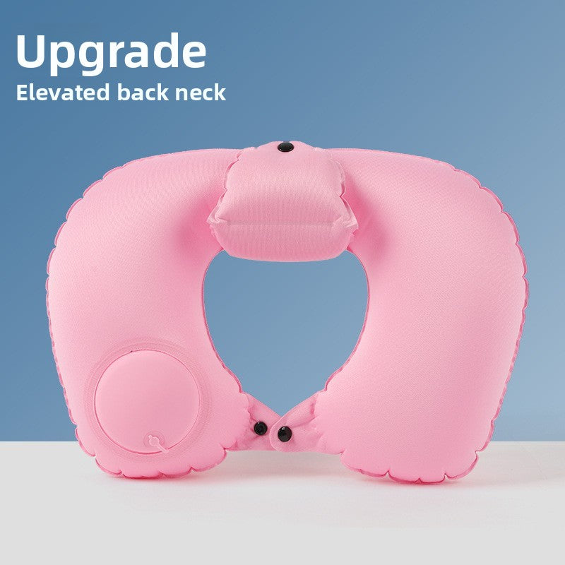 Inflatable neck pillow