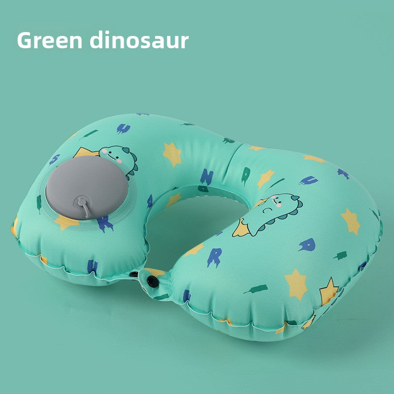 Inflatable neck pillow