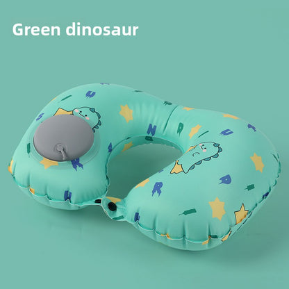 Inflatable neck pillow