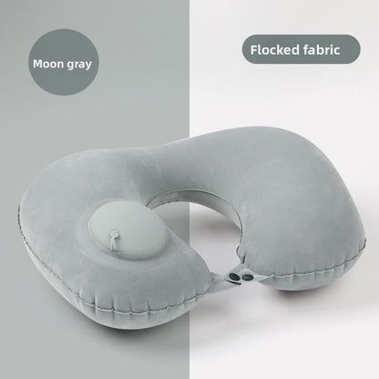 Inflatable neck pillow