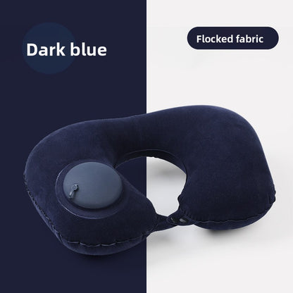 Inflatable neck pillow