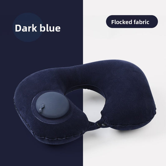 Inflatable neck pillow