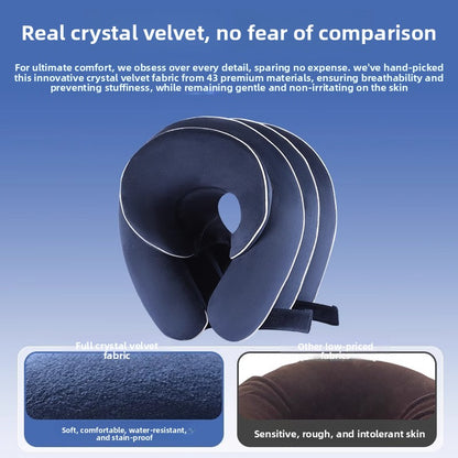 Inflatable neck support brace for correcting the neck