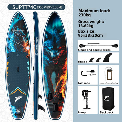 Inflatable paddle board surfboard