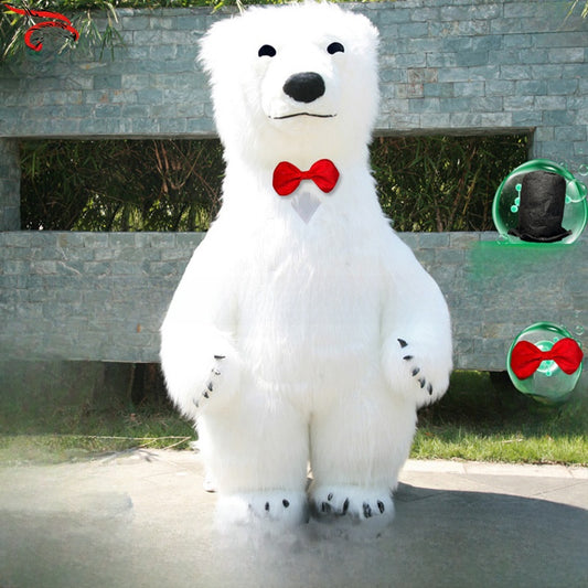 Inflatable Polar Bear Mascot Costume