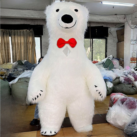Inflatable Polar Bear Mascot Costume