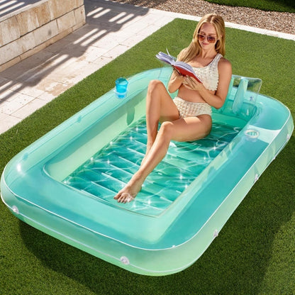 Inflatable Pool Lounge Floating Sunbathing Drift Board