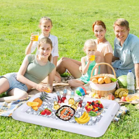 Inflatable Poolside Drink Holder Tray