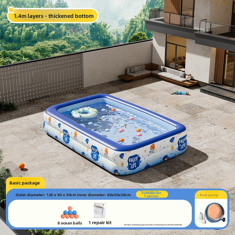 Inflatable swimming pool