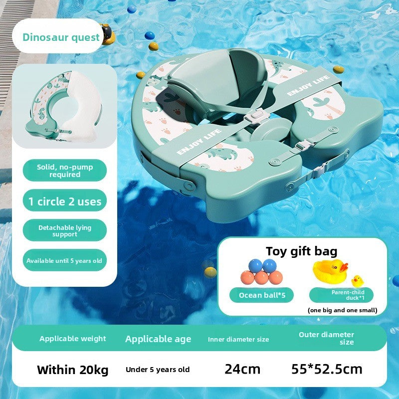 Inflatable swimming ring for home use