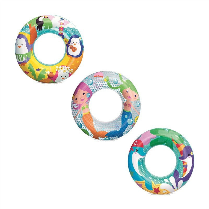 Inflatable swimming ring
