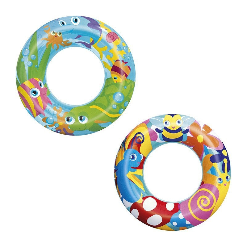 Inflatable swimming ring