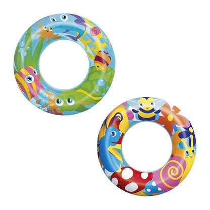 Inflatable swimming ring