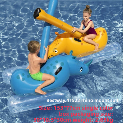 Inflatable swimming ring