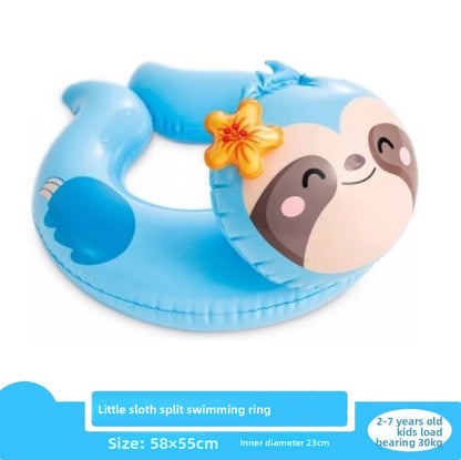 Inflatable swimming ring