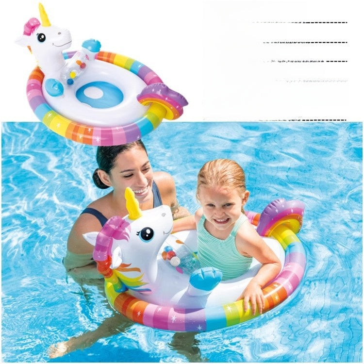 Inflatable swimming ring