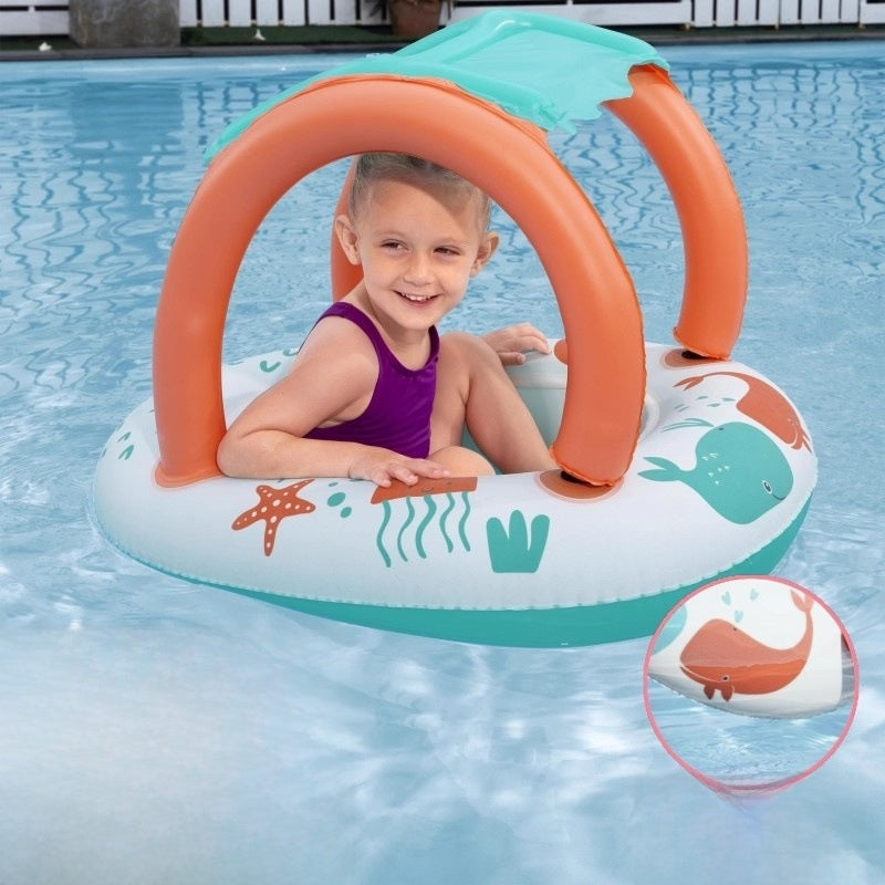 Inflatable swimming ring