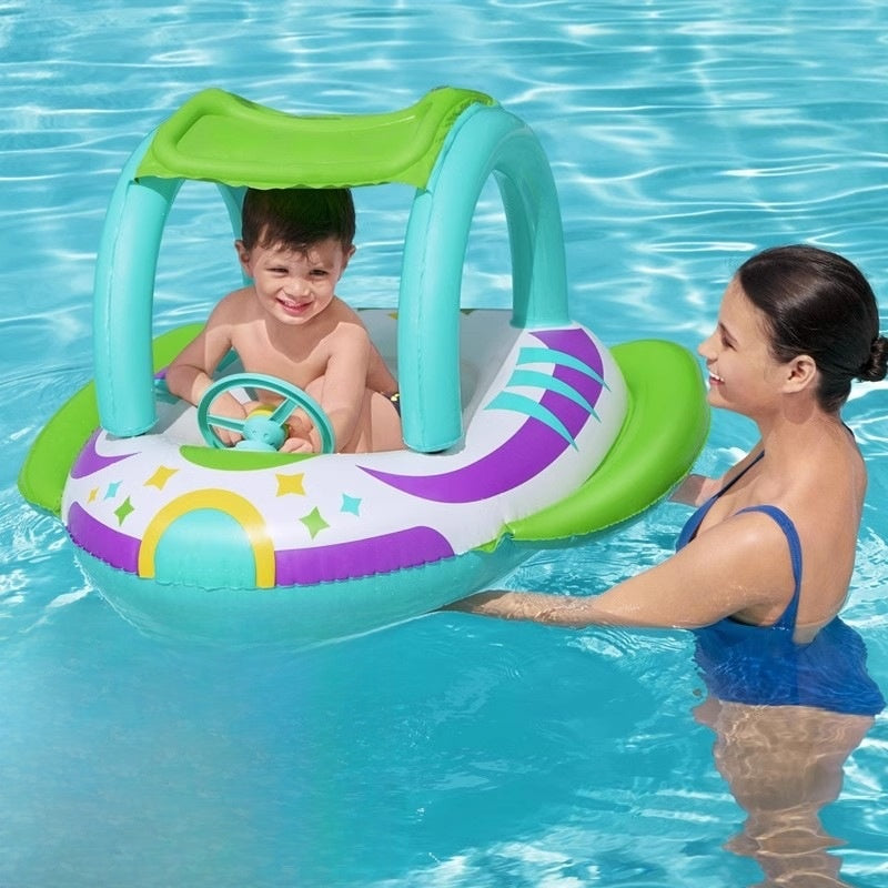 Inflatable swimming ring