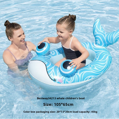 Inflatable swimming ring