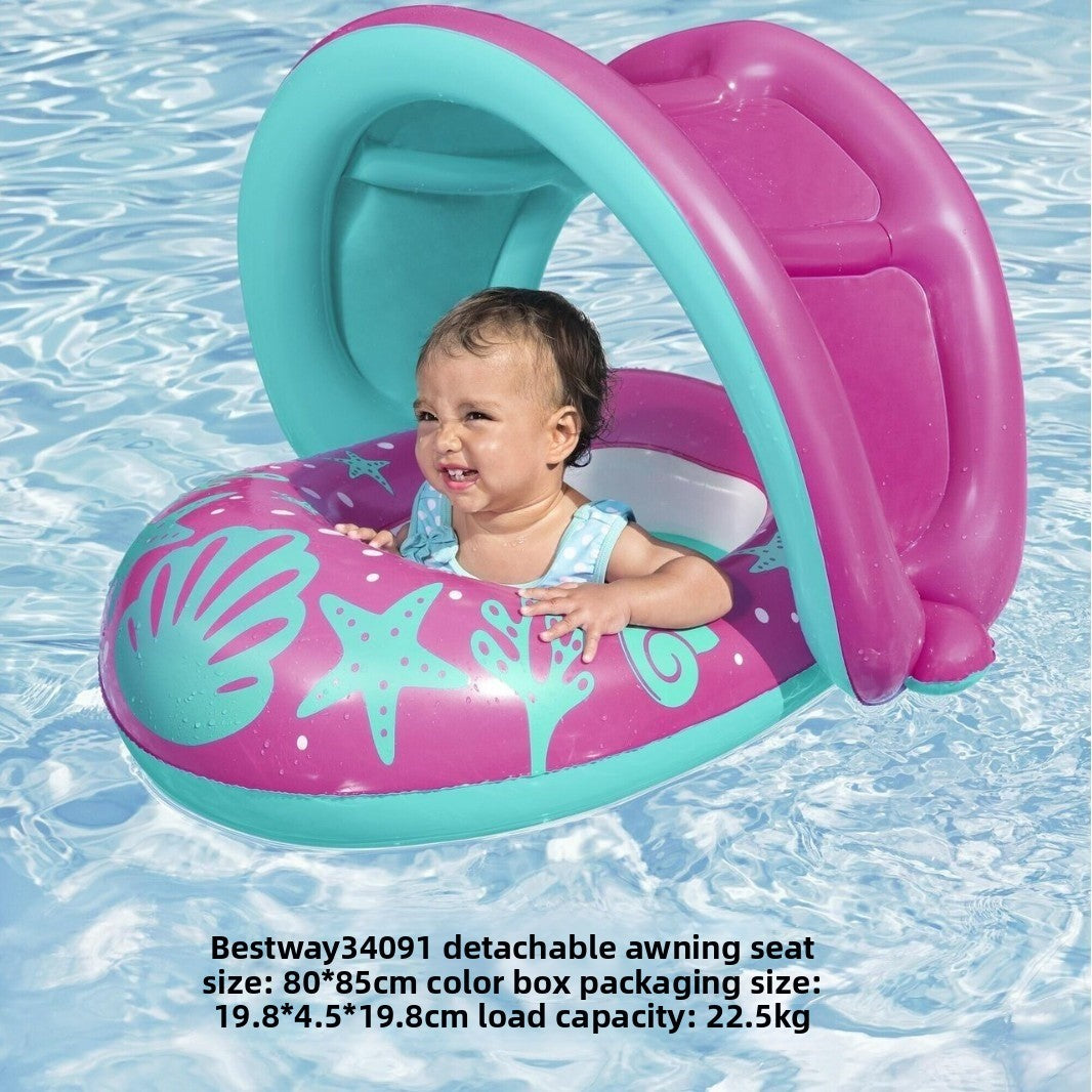 Inflatable swimming ring
