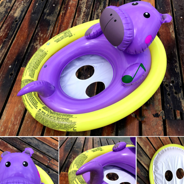 Inflatable swimming ring