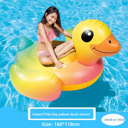 Inflatable swimming ring