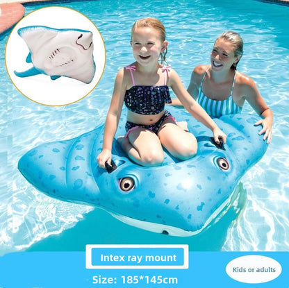 Inflatable swimming ring