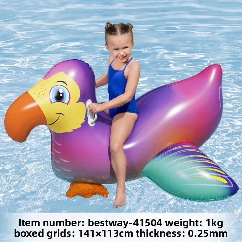 Inflatable swimming ring